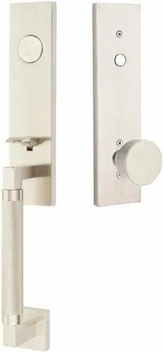 EmtekEmtek Hercules Knurled Monolithic Tubular Entry Set with Round Knob in 