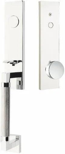 EmtekEmtek Hercules Knurled Monolithic Tubular Entry Set with Round Knob in 