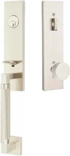 EmtekEmtek Hercules Knurled Monolithic Tubular Entry Set with Round Knob in 