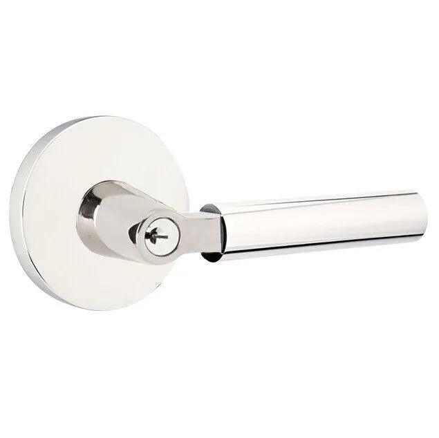 Emtek Hercules Lever With Disk Rosette Polished Chrome