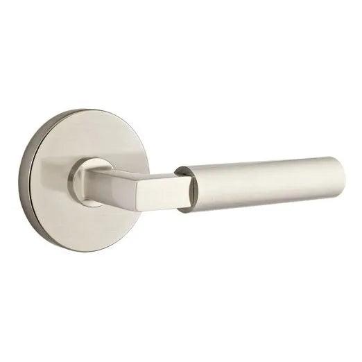 Emtek Hercules Lever With Disk Rosette Satin Nickel