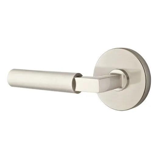 Emtek Hercules Lever With Disk Rosette Satin Nickel