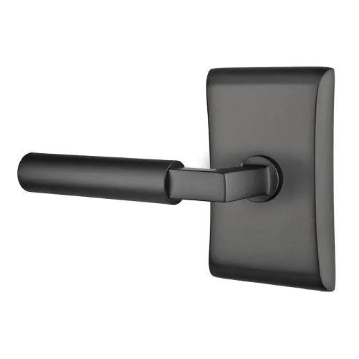 Emtek Hercules Lever With Neos Rosette Flat Black
