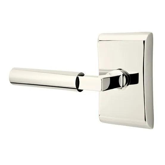 Emtek Hercules Lever With Neos Rosette Lifetime Polished Nickel