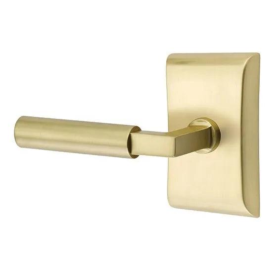 Emtek Hercules Lever With Neos Rosette Satin Brass