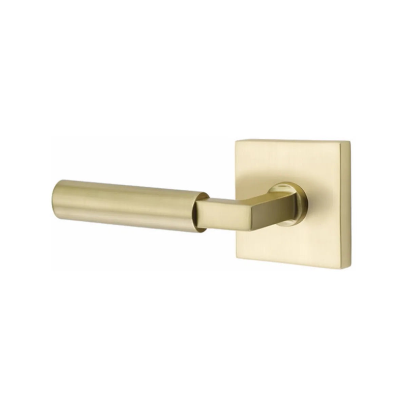 The Emtek Hercules Lever With Square Rosette in finish