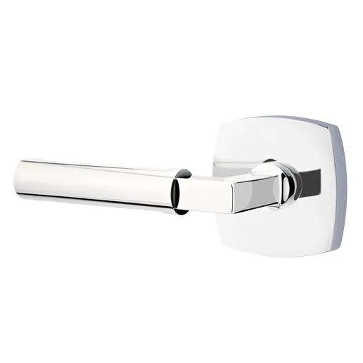 Emtek Hercules Lever With Urban Modern Rosette Polished Chrome