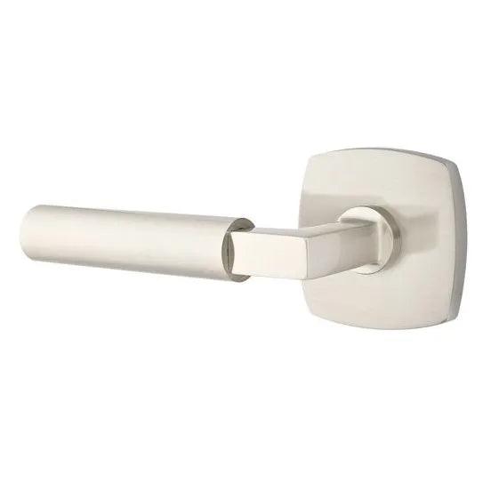 Emtek Hercules Lever With Urban Modern Rosette Satin Nickel