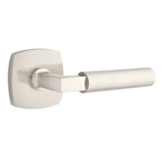 Emtek Hercules Lever With Urban Modern Rosette Satin Nickel