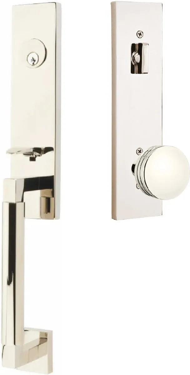 EmtekEmtek Hercules Smooth Monolithic Tubular Entry Set with Bern Knob in 