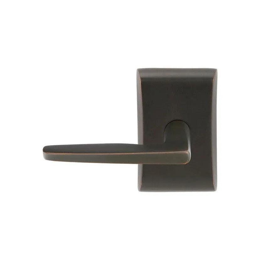 Emtek Hermes Lever With Neos Rosette Oil Rubbed Bronze