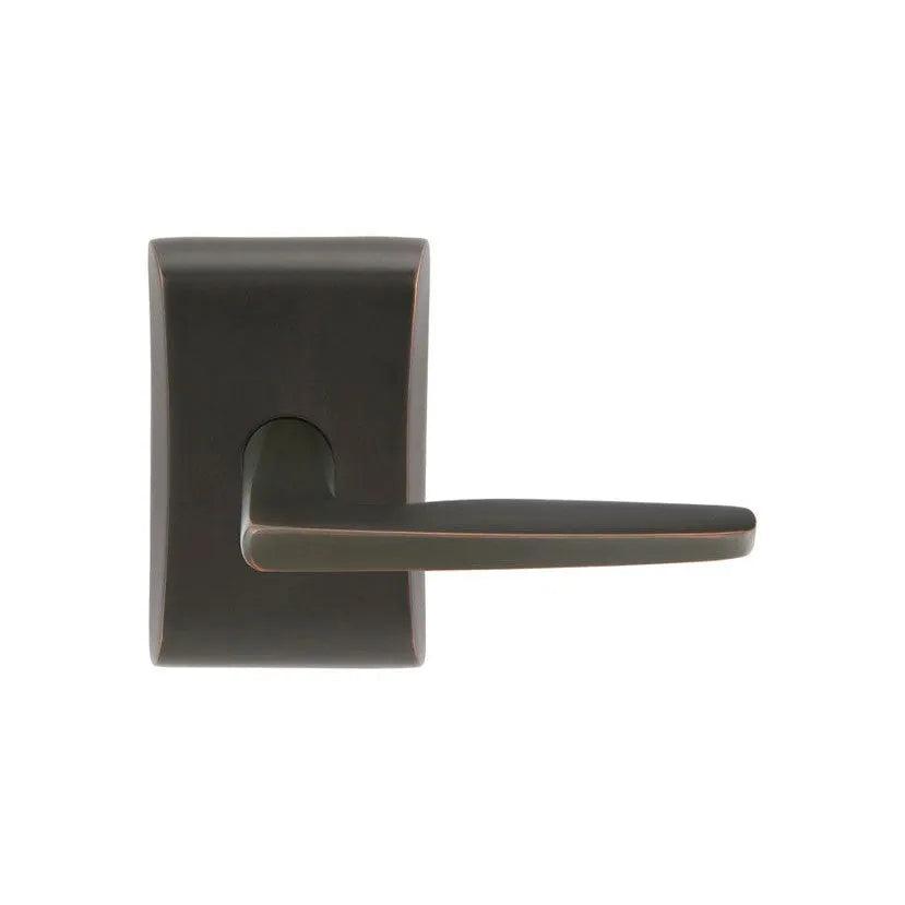 Emtek Hermes Lever With Neos Rosette Oil Rubbed Bronze