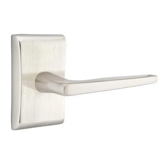 Emtek Hermes Lever With Neos Rosette Satin Nickel