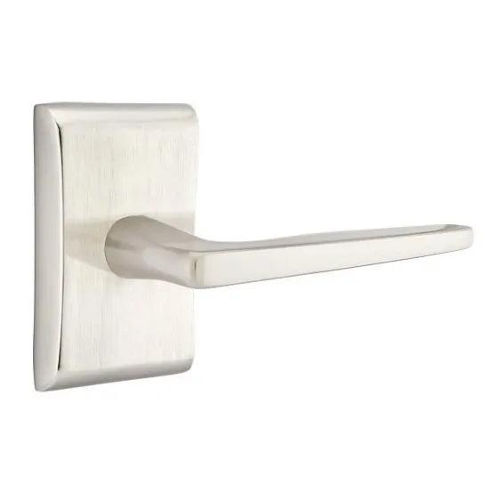 Emtek Hermes Lever With Neos Rosette Satin Nickel