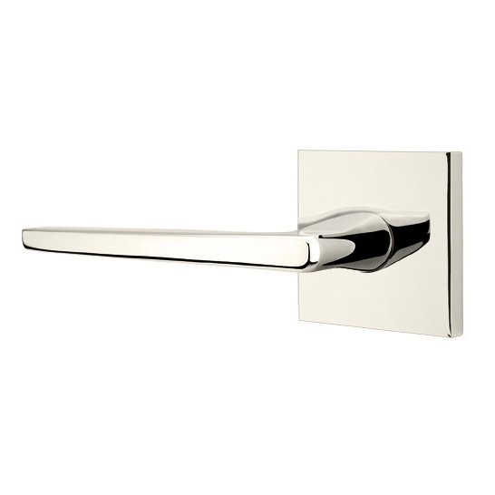 Emtek Hermes Lever With Square Rosette in finish