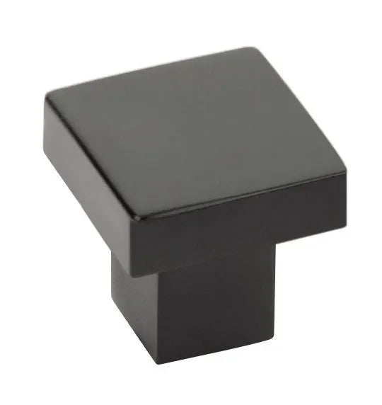 The Emtek Hunter Cabinet Knob, 1 5/8" in Flat Black finish