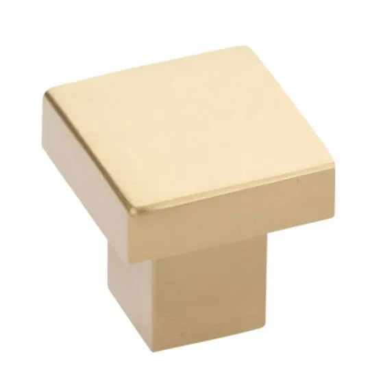 The Emtek Hunter Cabinet Knob, 1 1/4" in Satin Brass finish