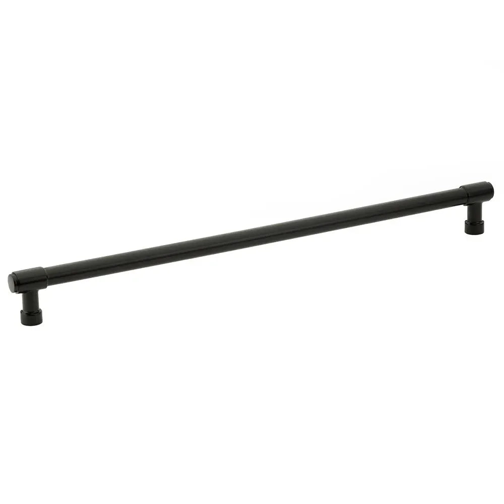 The Emtek Jasper Appliance Pull, 18" Center to Center in Flat Black finish