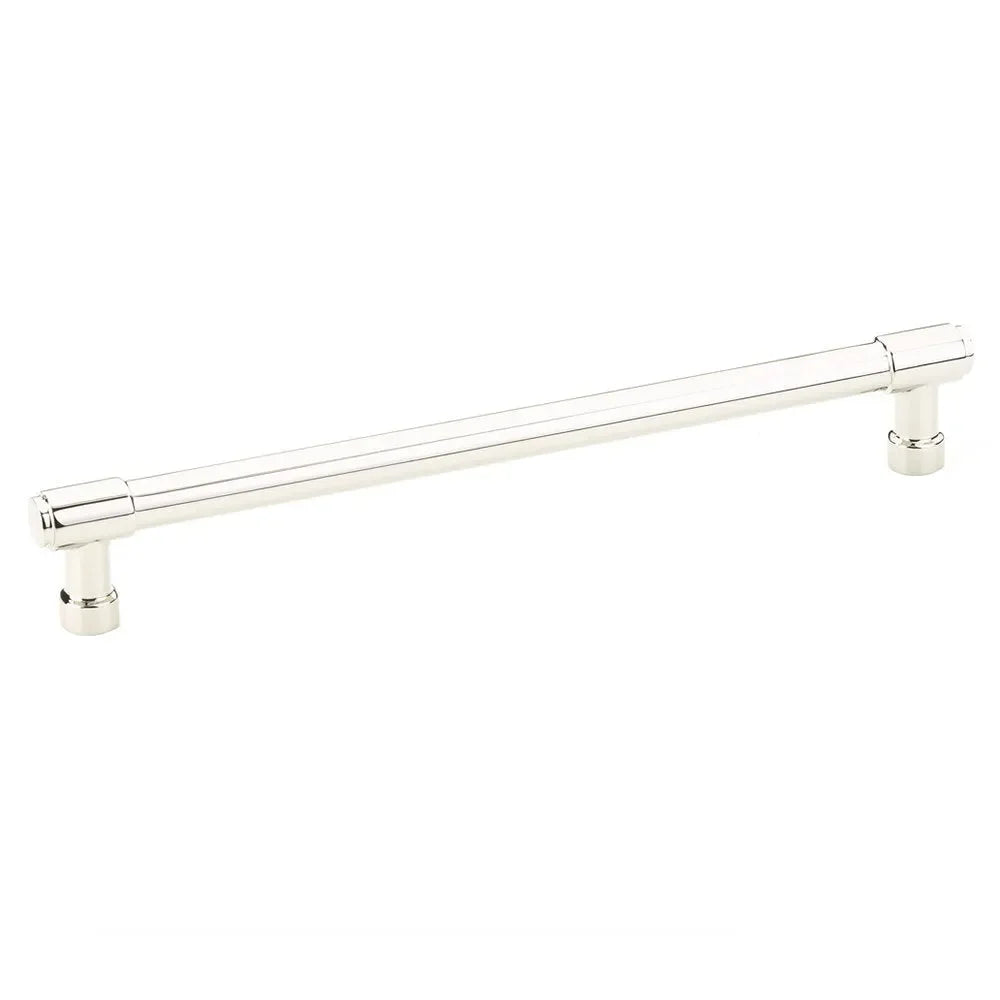 The Emtek Jasper Appliance Pull, 12" Center to Center in Lifetime Polished Nickel finish