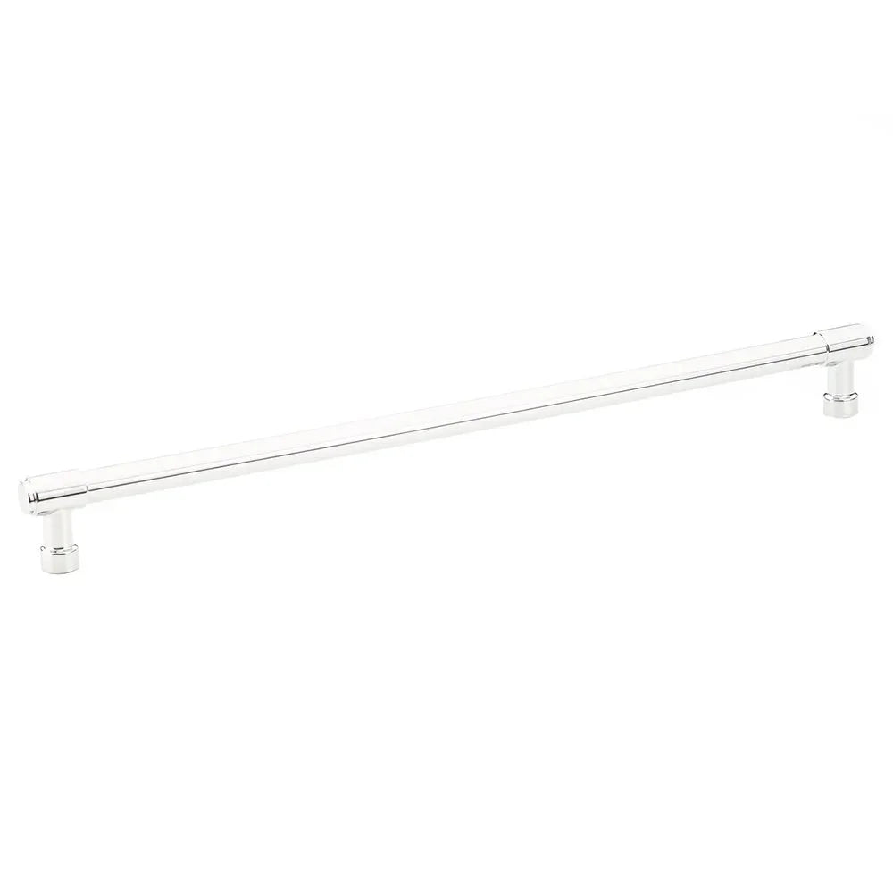 The Emtek Jasper Appliance Pull, 18" Center to Center in Polished Chrome finish