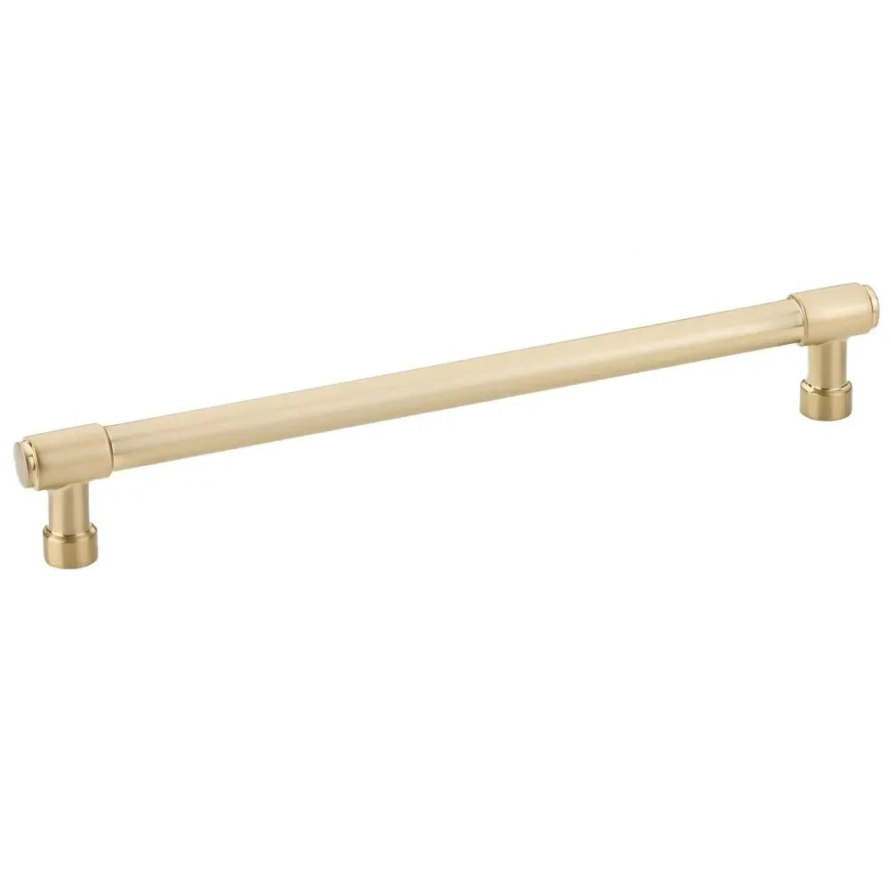 The Emtek Jasper Appliance Pull, 12" Center to Center in Satin Brass finish