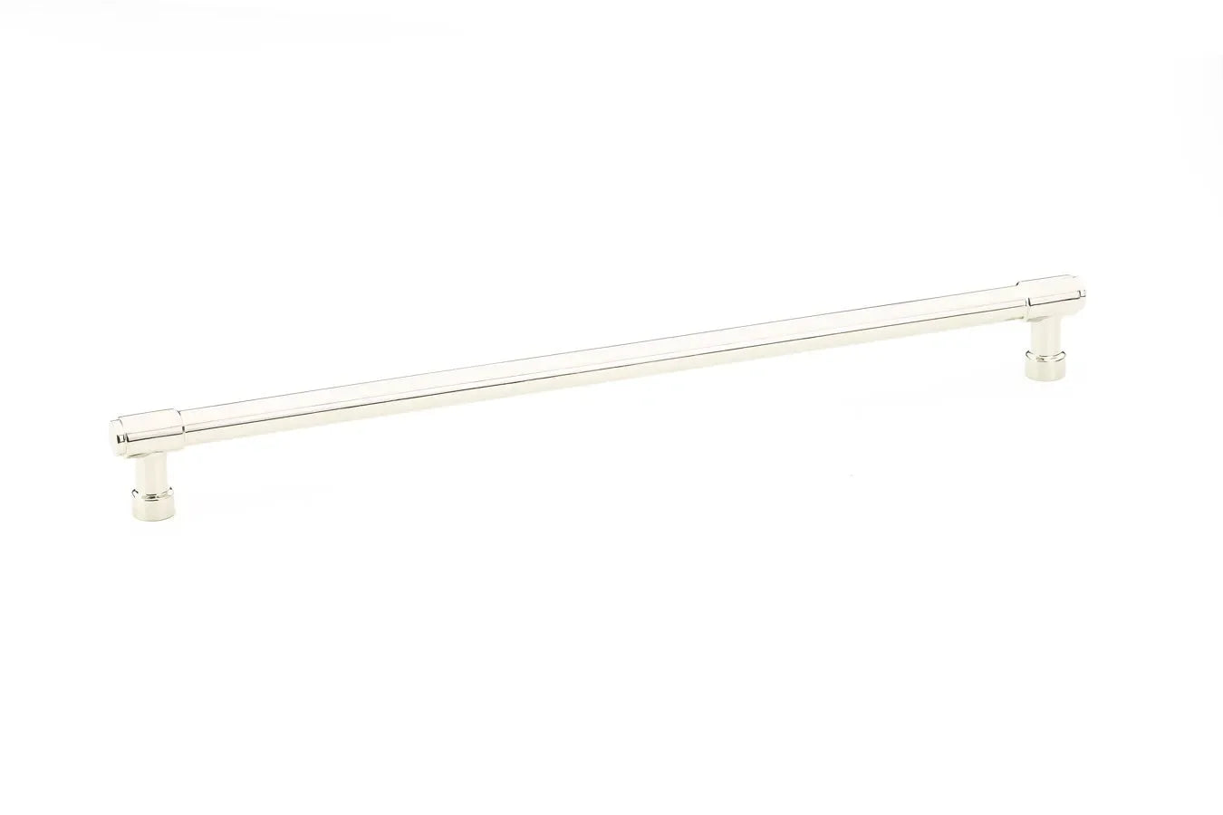 The Emtek Jasper Cabinet Pull, 12" Center to Center in Lifetime Polished Nickel finish