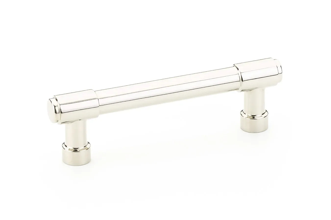 The Emtek Jasper Cabinet Pull, 3 1/2" Center to Center in Lifetime Polished Nickel finish