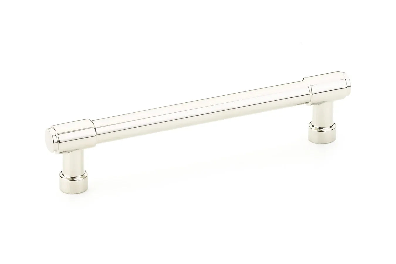 The Emtek Jasper Cabinet Pull, 5" Center to Center in Lifetime Polished Nickel finish
