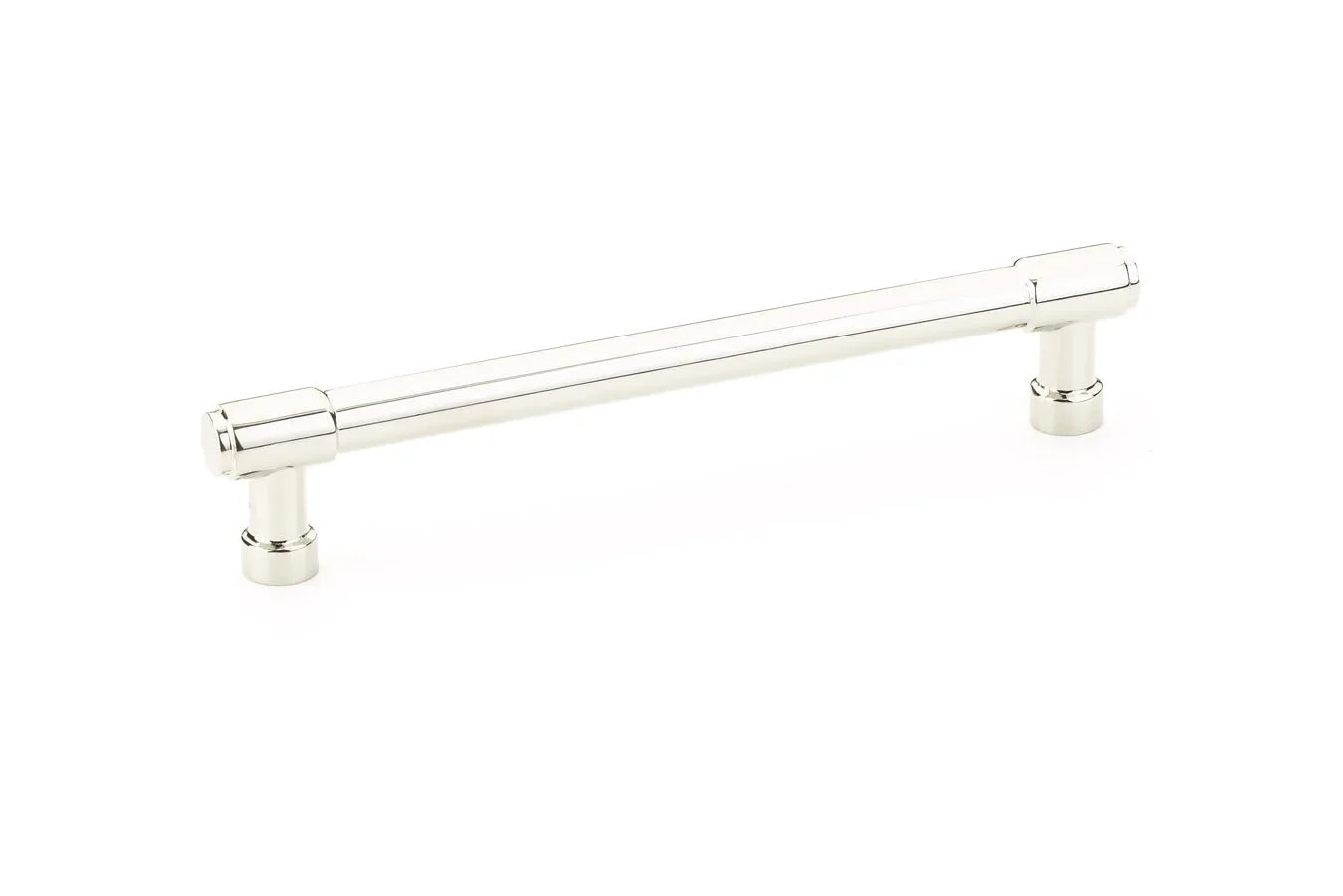 The Emtek Jasper Cabinet Pull, 6" Center to Center in Lifetime Polished Nickel finish