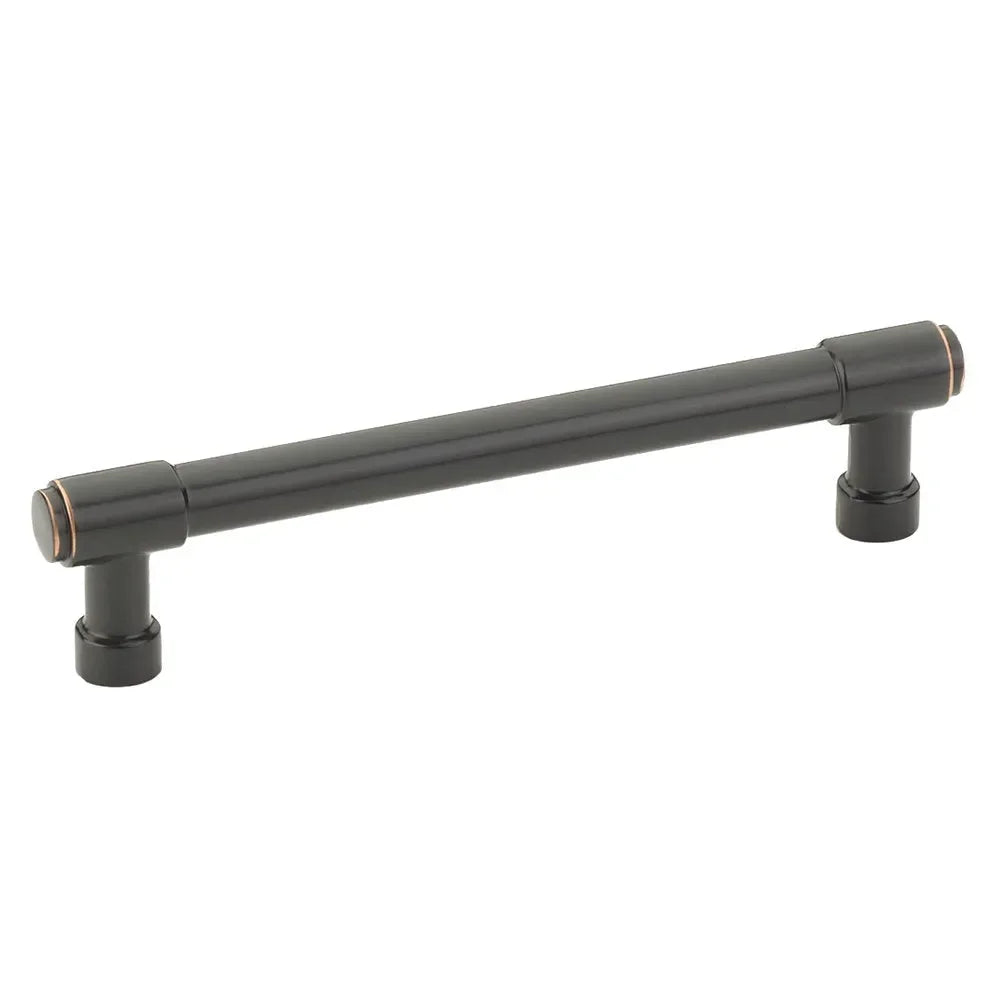 The Emtek Jasper Cabinet Pull, 5" Center to Center in Oil Rubbed Bronze finish