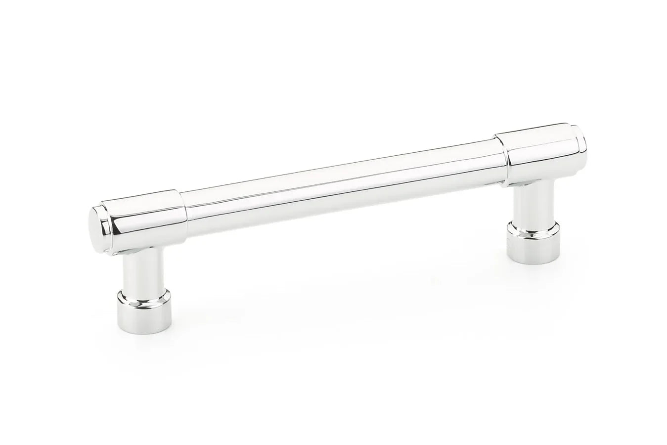 The Emtek Jasper Cabinet Pull, 4" Center to Center in Polished Chrome finish