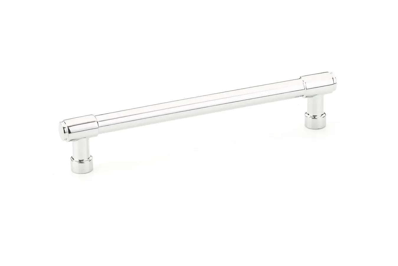 The Emtek Jasper Cabinet Pull, 6" Center to Center in Polished Chrome finish