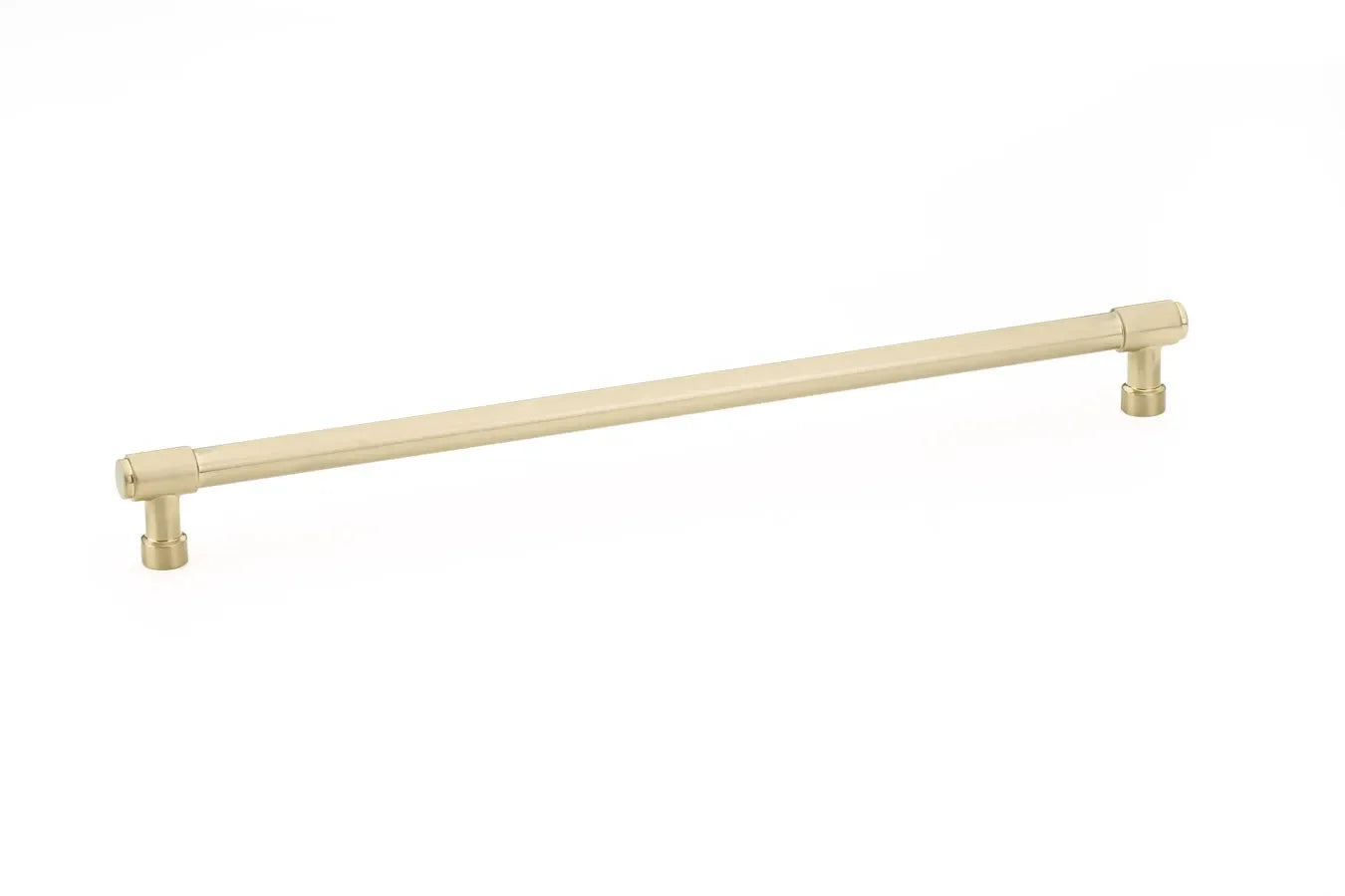 The Emtek Jasper Cabinet Pull, 12" Center to Center in Satin Brass finish