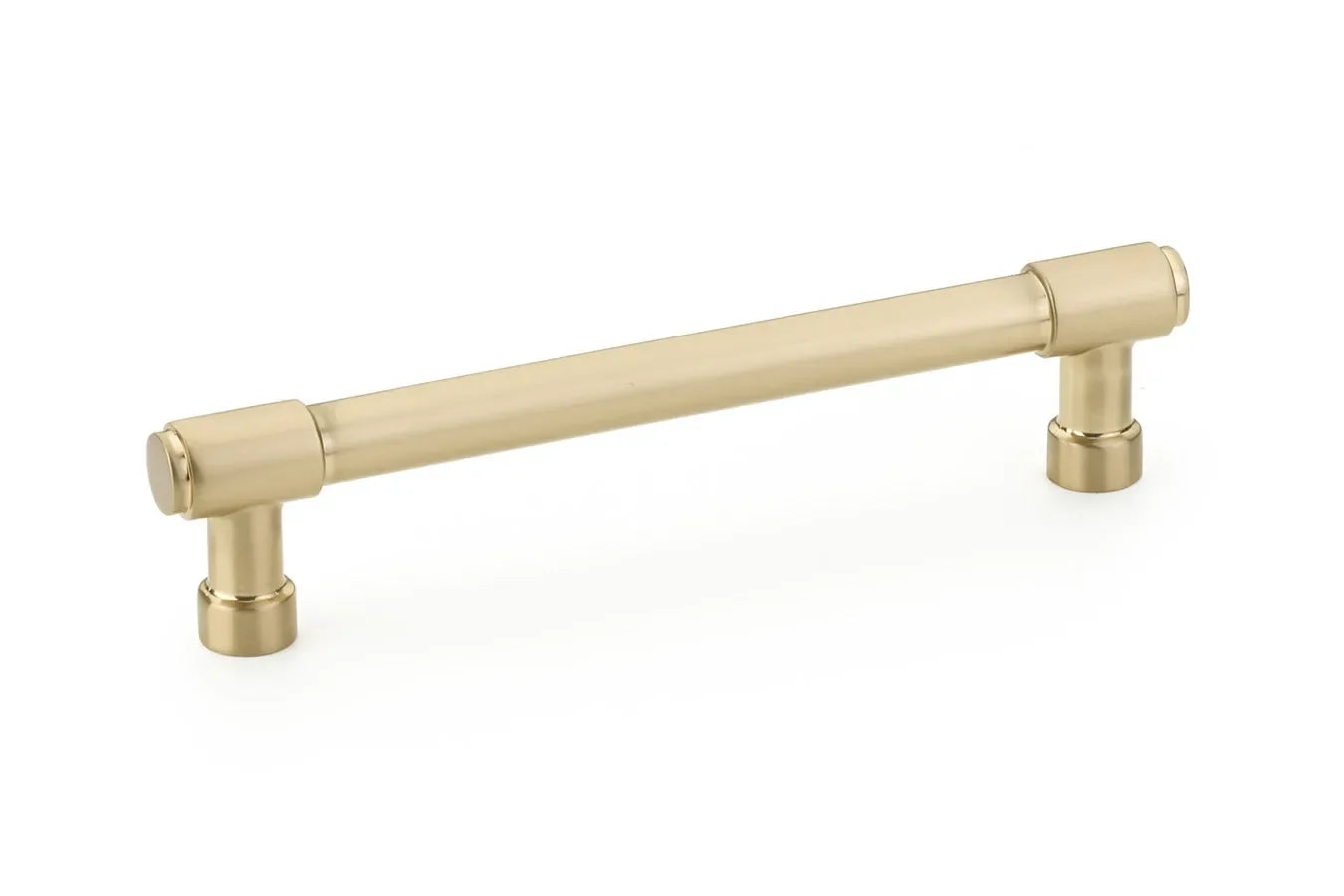 The Emtek Jasper Cabinet Pull, 5" Center to Center in Satin Brass finish