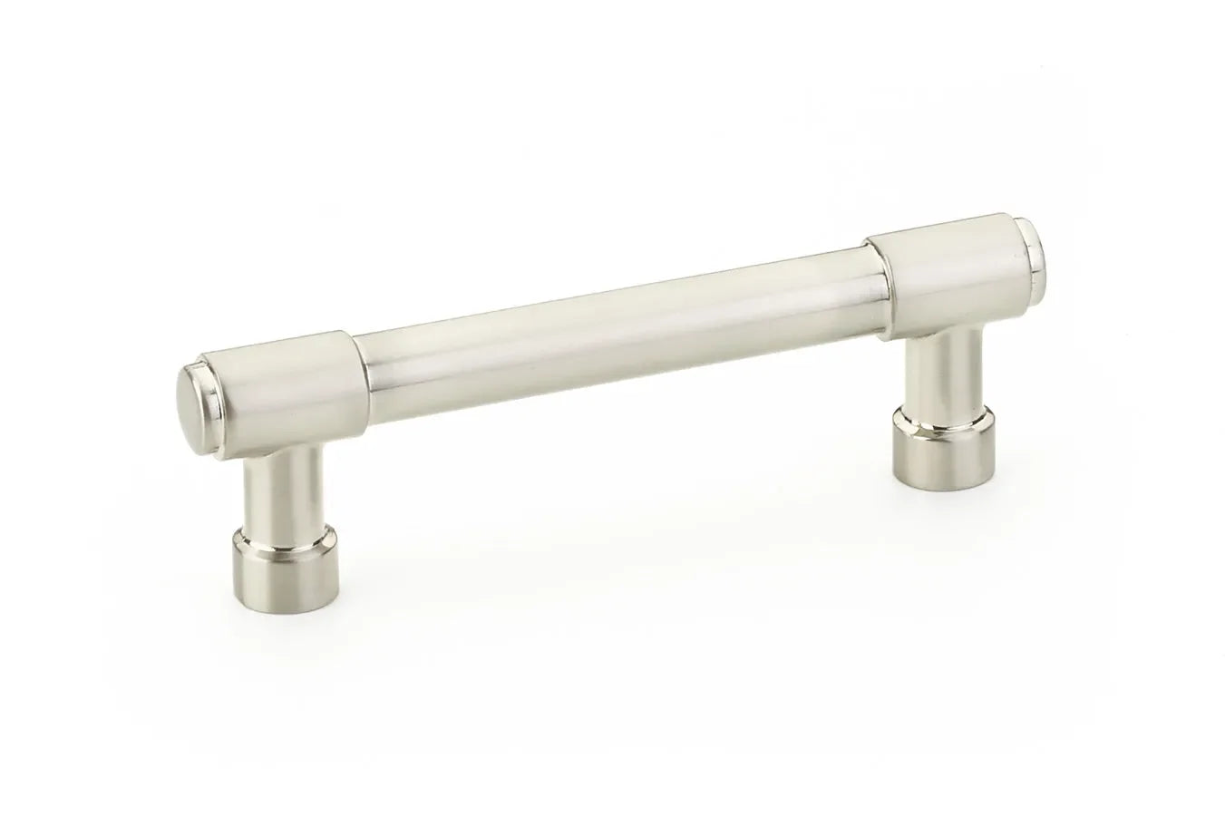The Emtek Jasper Cabinet Pull, 3 1/2" Center to Center in Satin Nickel finish