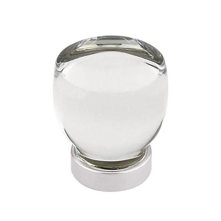 Emtek Juneau Crystal Glass Cabinet Knob Lifetime Polished Nickel