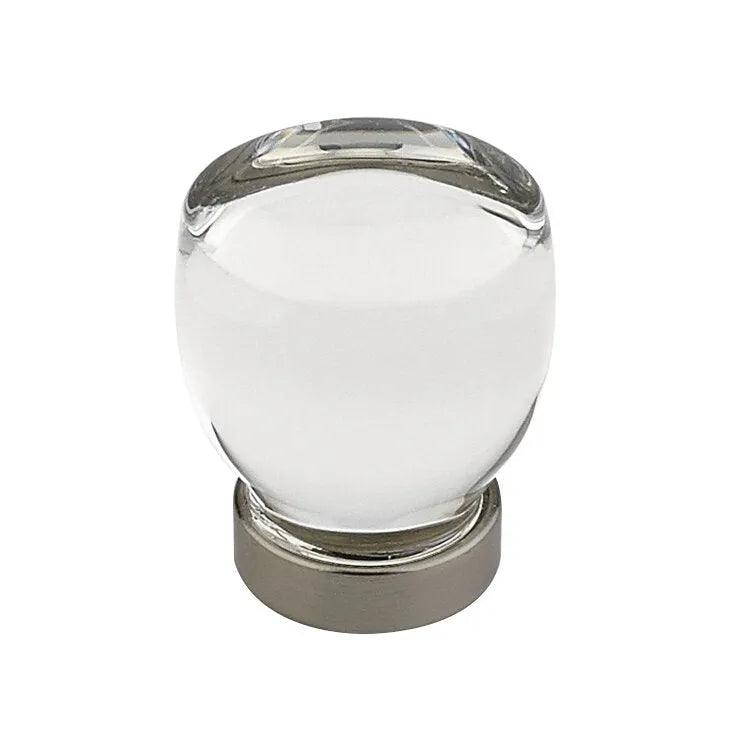 Emtek Juneau Crystal Glass Cabinet Knob Pewter