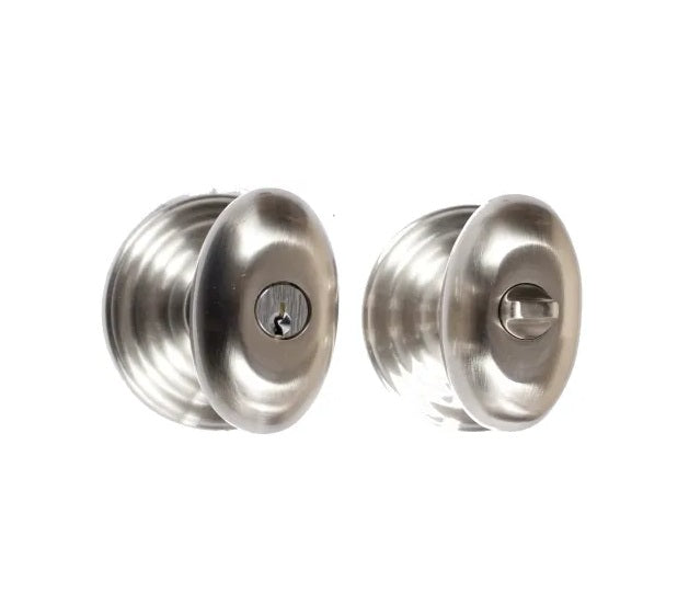 Emtek Egg Knob with Regular Rosette in Satin Nickel finish