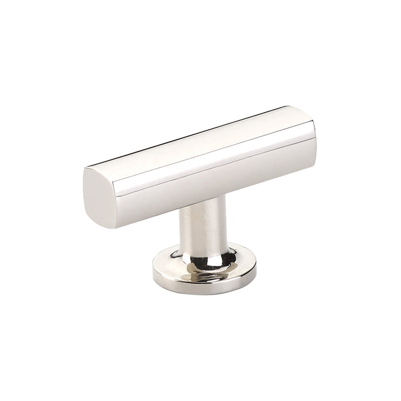 The Emtek Freestone T-Knob 2" in Lifetime Polished Nickel finish