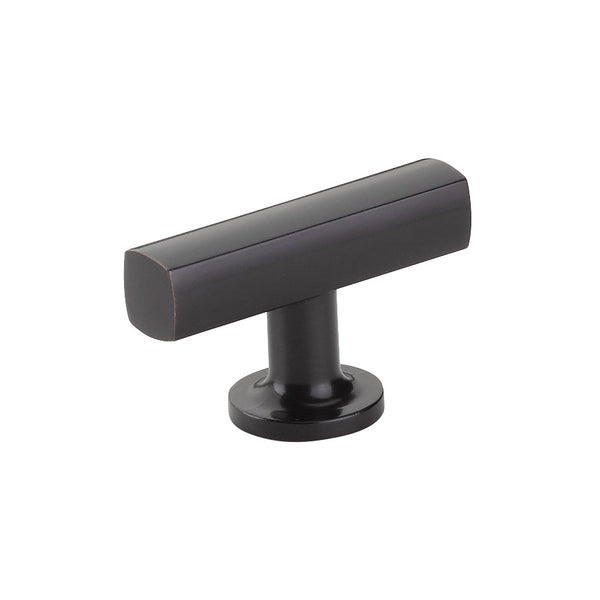 The Emtek Freestone T-Knob 2" in Oil Rubbed Bronze finish