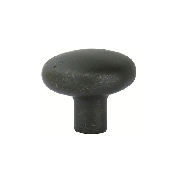 The Emtek Sandcast Bronze Round Knob, 1 1/4" in Medium Bronze Patina finish