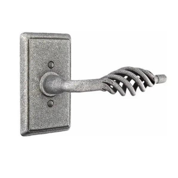 Emtek Lafayette Lever With #3 Rosette Satin Steel