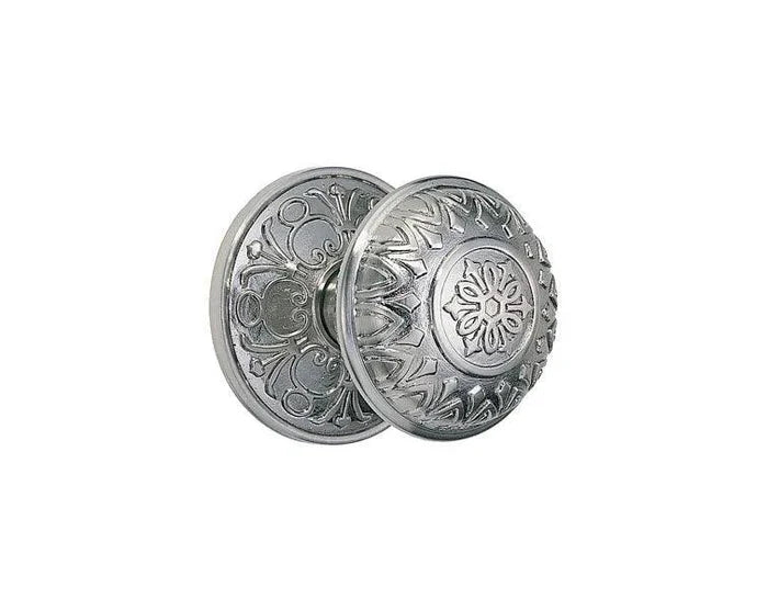 Emtek Lancaster Knob with Lancaster Rosette Polished Chrome
