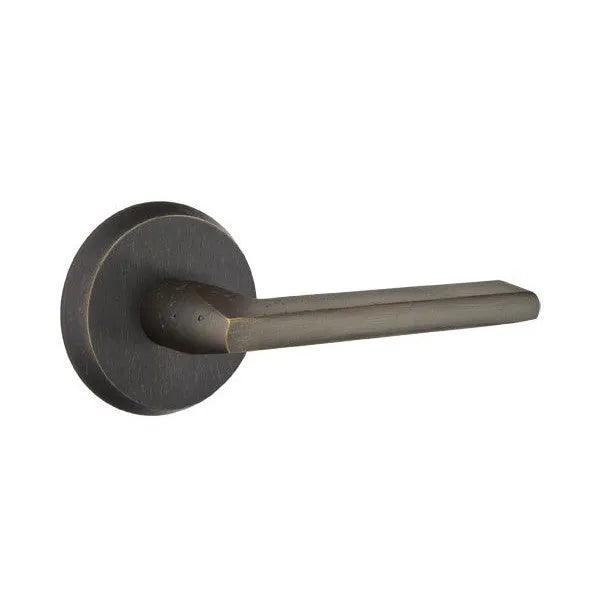 Emtek Lariat Lever With #2 Rosette Medium Bronze Patina