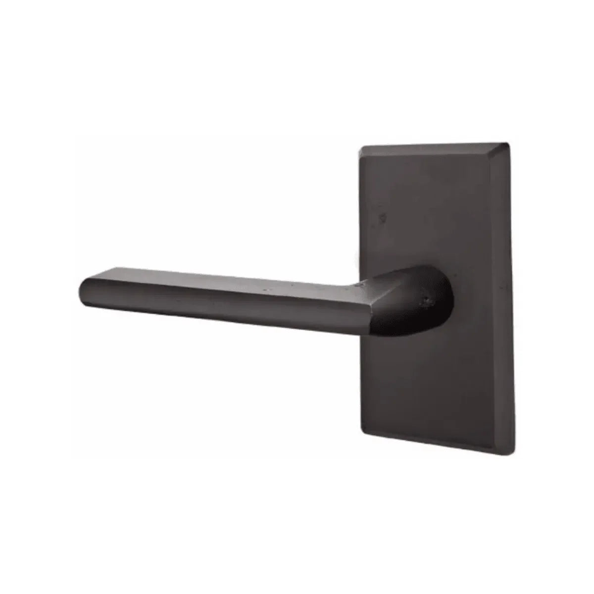 Emtek Lariat Lever With #3 Rosette Flat Black Bronze Patina