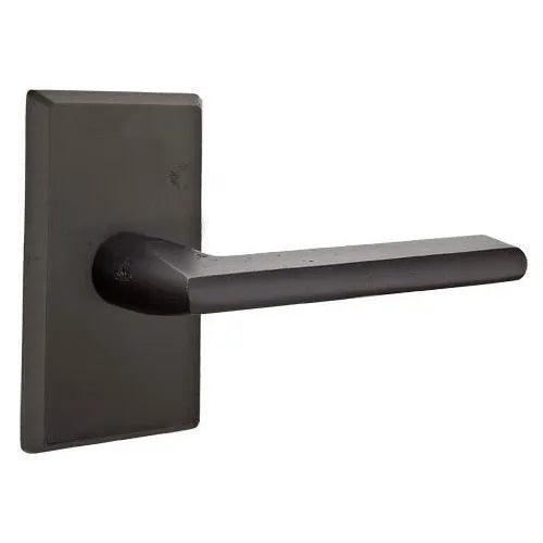 Emtek Lariat Lever With #3 Rosette Flat Black Bronze Patina