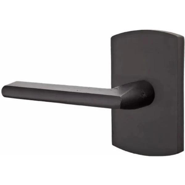 Emtek Lariat Lever With #4 Rosette Flat Black Bronze Patina