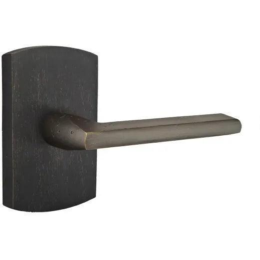 Emtek Lariat Lever With #4 Rosette Medium Bronze Patina