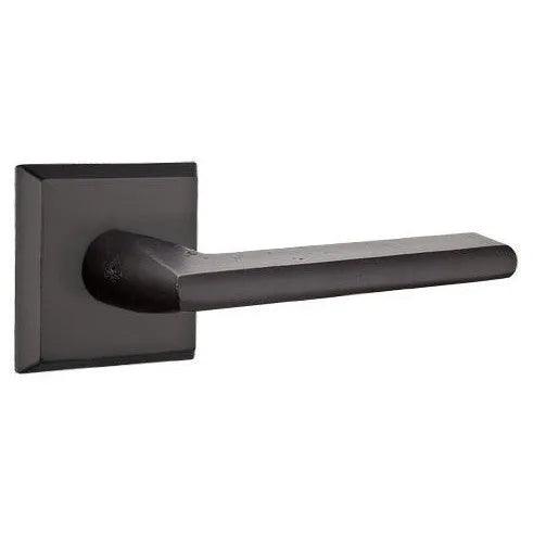 Emtek Lariat Lever With #6 Rosette Flat Black Bronze Patina