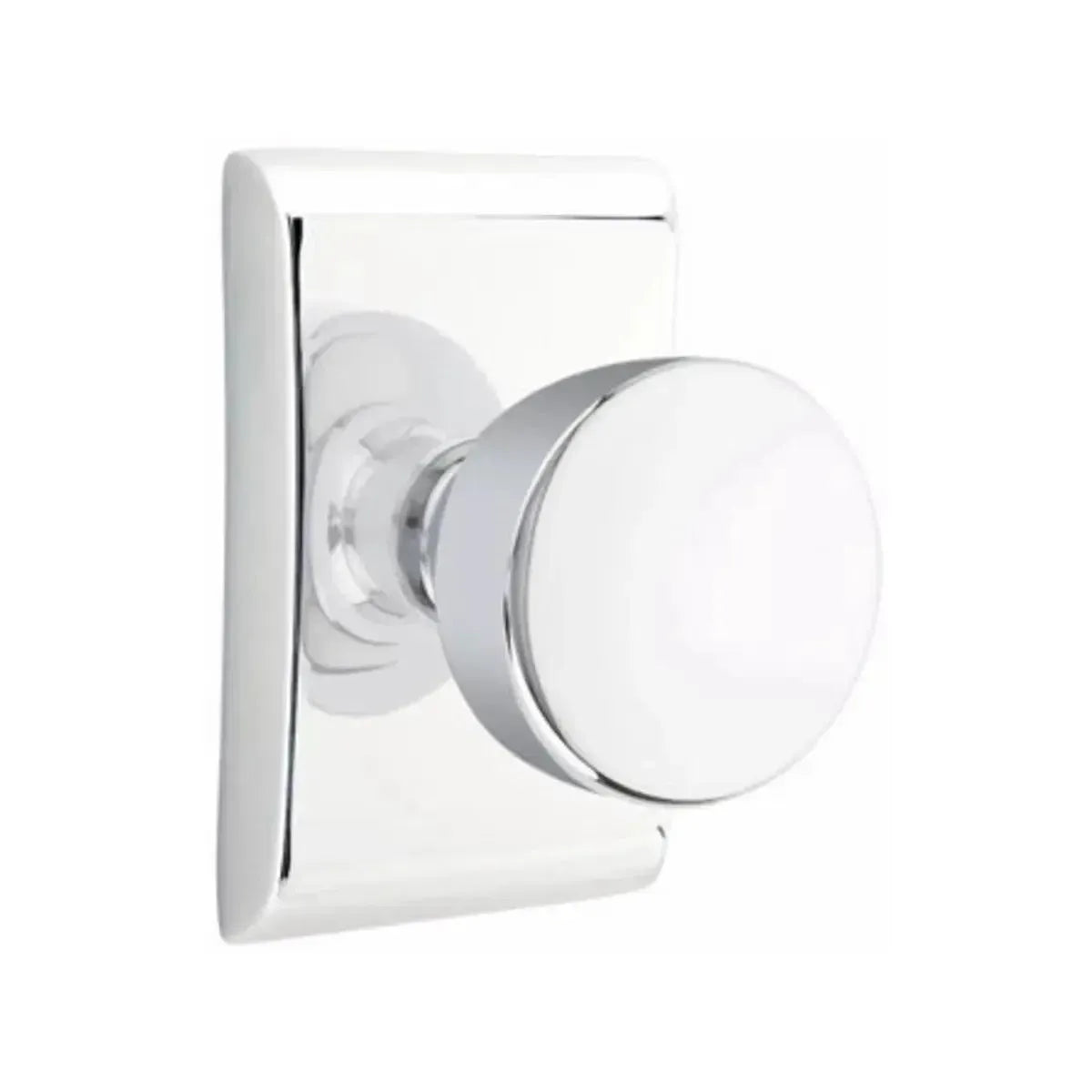 EmtekEmtek Laurent Round Knob with Neos Rosette in 